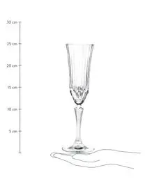RCR Kristall-Sektgläser Adagio Mit Relief, 6 Stück 3 RCR Kristall-Sektgläser Adagio Mit Relief, 6 Stück – Bild 3