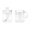 Andrea House Milchkännchen Und Zuckerdose Brilia Aus Glas, 3-er Set