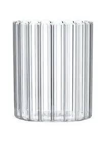 Bitossi Home Wassergläser Romantic Aus Borosilikatglas Mit Rillenrelief, 6 Stück