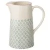 Bloomingville Handbemalter Wasserkrug Patrizia Mit Verspieltem Muster, 2 L