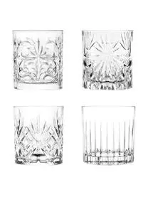 RCR Kristallgläser Bichiera Mit Relief, 4er-Set