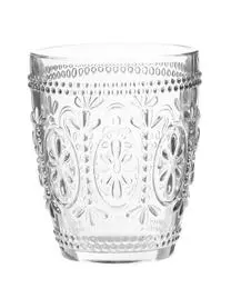 Cote Table Wassergläser Chambord Mit Blumen-Relief, 6 Stück