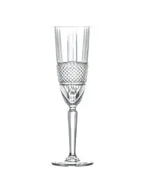 RCR Kristall-Sektgläser Brillante Mit Relief, 6 Stück